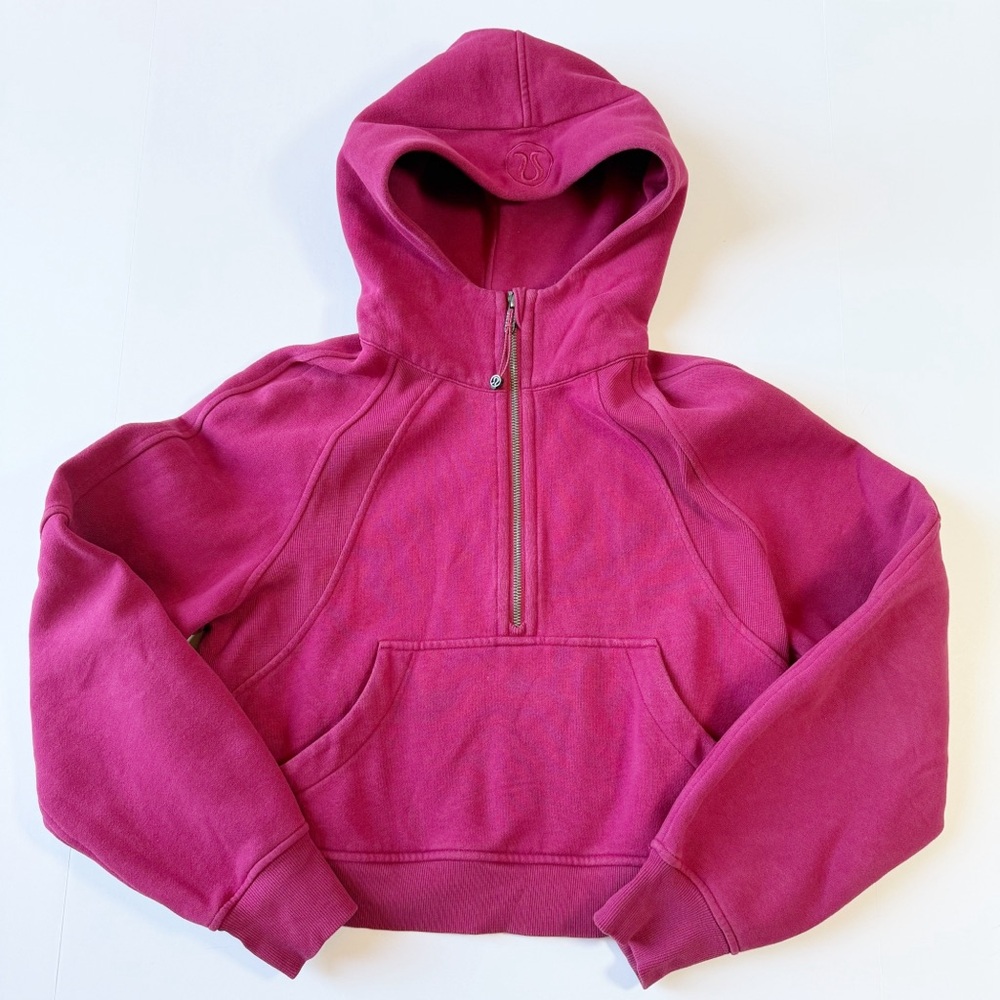 Lululemon Scuba Oversized Half-Zip Hoodie Magenta XS/S